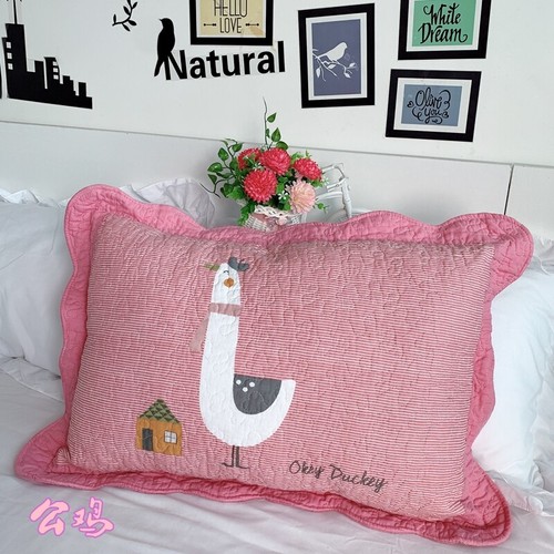 Funda de almohada acolchada de algodón en mal estado cama de mosaico 40X60 cm bonita - Imagen 32 de 58