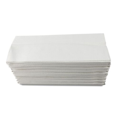 TOALLAS DE MANO DE PAPEL BLANCAS Y VERDES C PLEGABLES MÚLTIPLES TEJIDOS INODORO BAÑO - Imagen 6 de 16