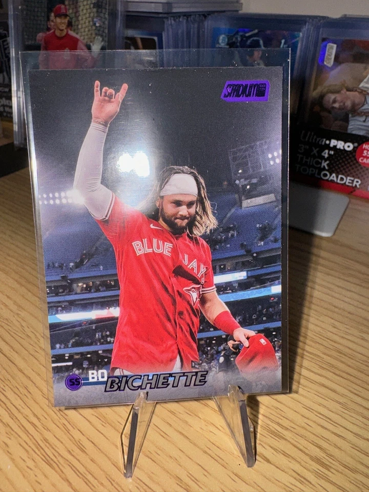 BO BICHETTE 2023 Topps Stadium Club #78 Purple Foil Parallel #/75 Blue Jays - Image 2 of 4
