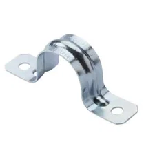 1 1/2 in. Galvanized 2-Hole Pipe Hanger Strap - 15 PACK
