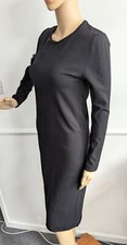 ZARA Knit Black Stretch Midi Long Sleeve Jumper Dress Autumn Capsule M