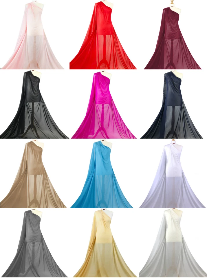 Tecido Power Net Premium Transparente 4 Vias Forro de Malha Elástica Material de Costura - Imagem 3 de 3