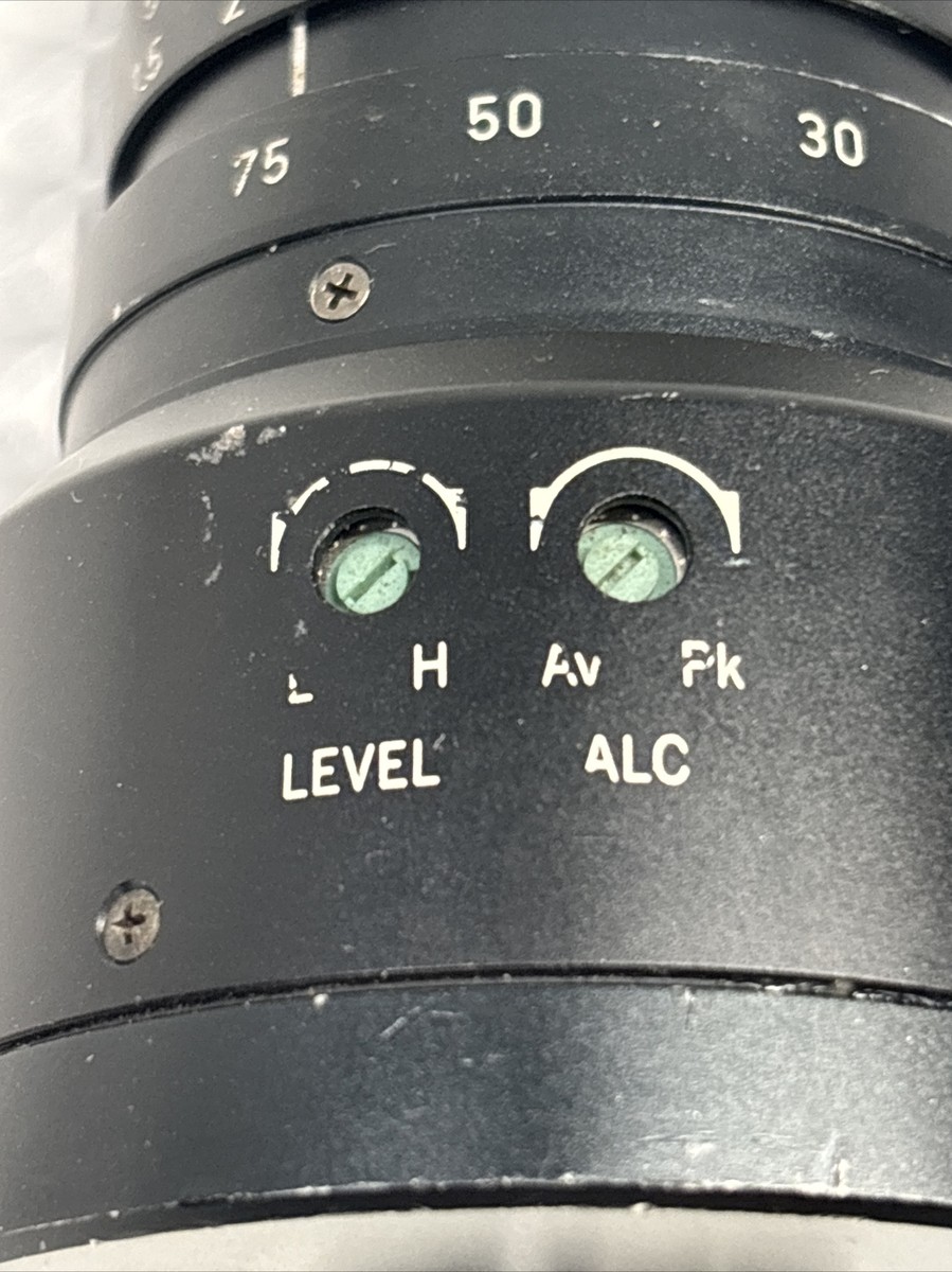 COSMICAR/PENTAX TV VIDEO TV ZOOM LENS ES OPTICS AS PICTURED 12.5