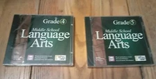 Two Pro One Software Homeschool CD's; language arts grades 4 & 5 new/sealed