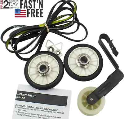 #ad #ad Dryer Pulley Rollers Belt for Kenmore 70 80 100 400 500 series 110.6 110.7 Model $25.99