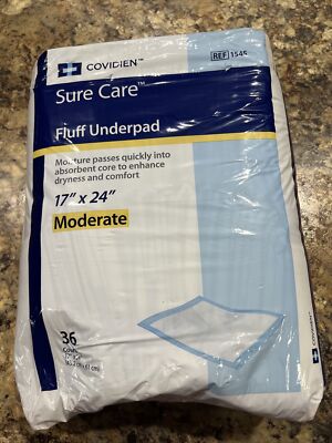 COVIDEN SURECARE Fluff Underpad 17x24 Moderate 36 count 