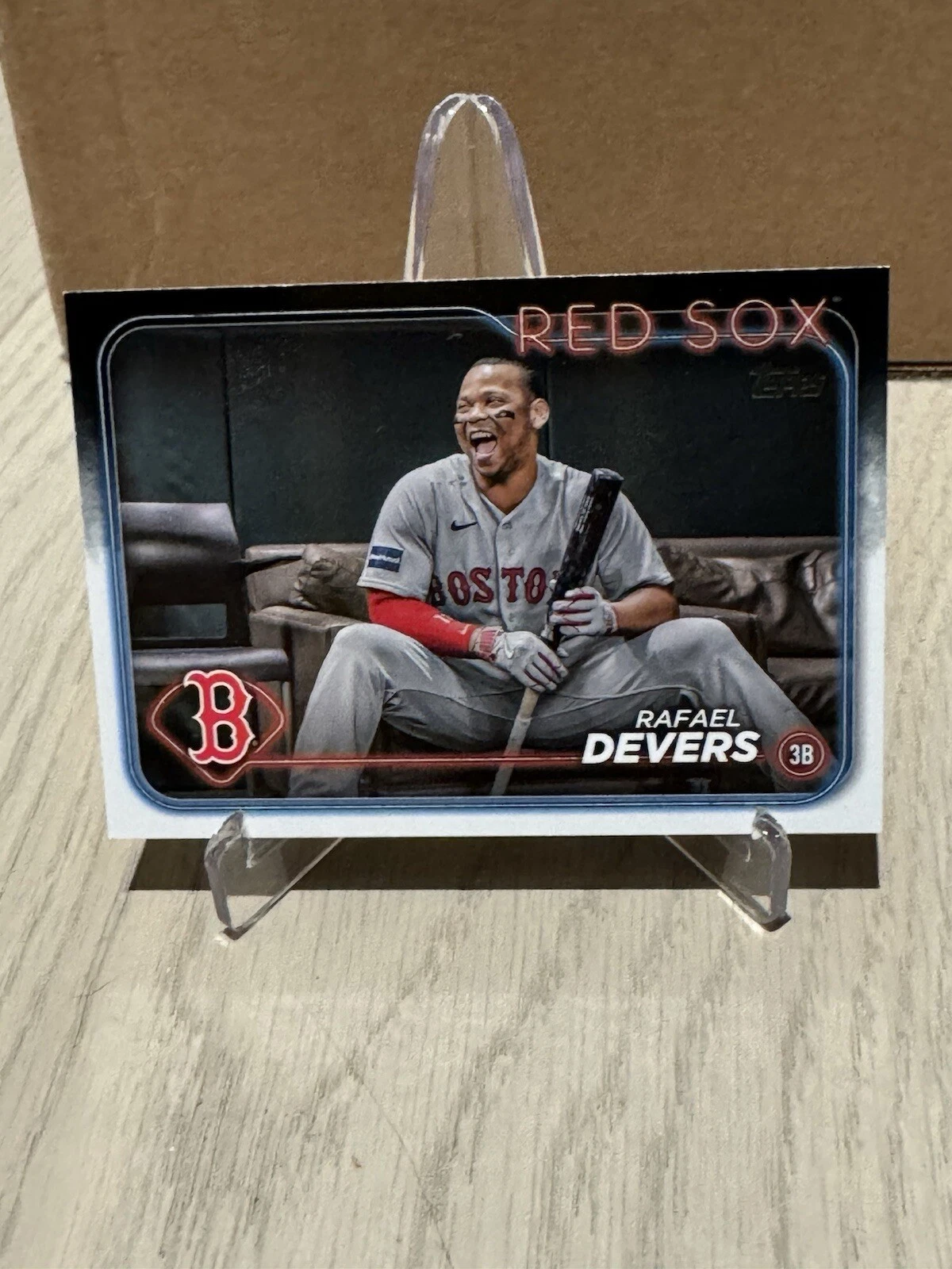 RAFAEL DEVERS 2024 Topps Series 1 Golden Mirror Image Variation SSP Red Sox #22