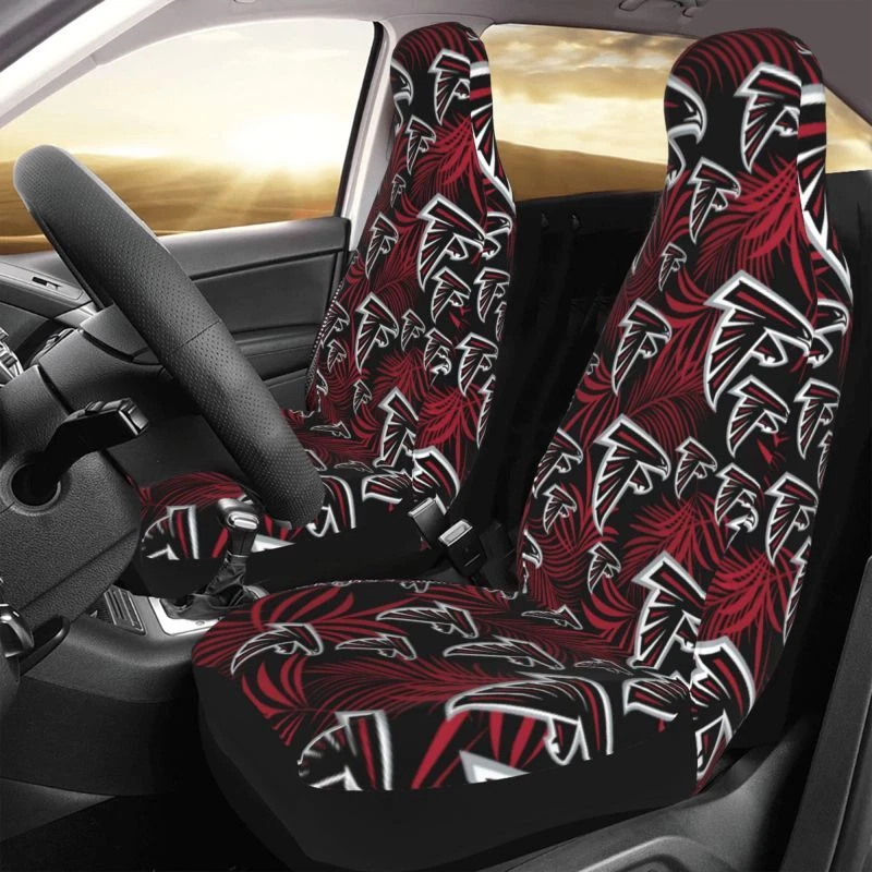 2pcs Atlanta Falcons Elastic Car Seat Covers Printed Seat Cover Universal