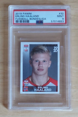2019 Panini Erling Haaland PSA 9 #32 Bundesliga Fussball