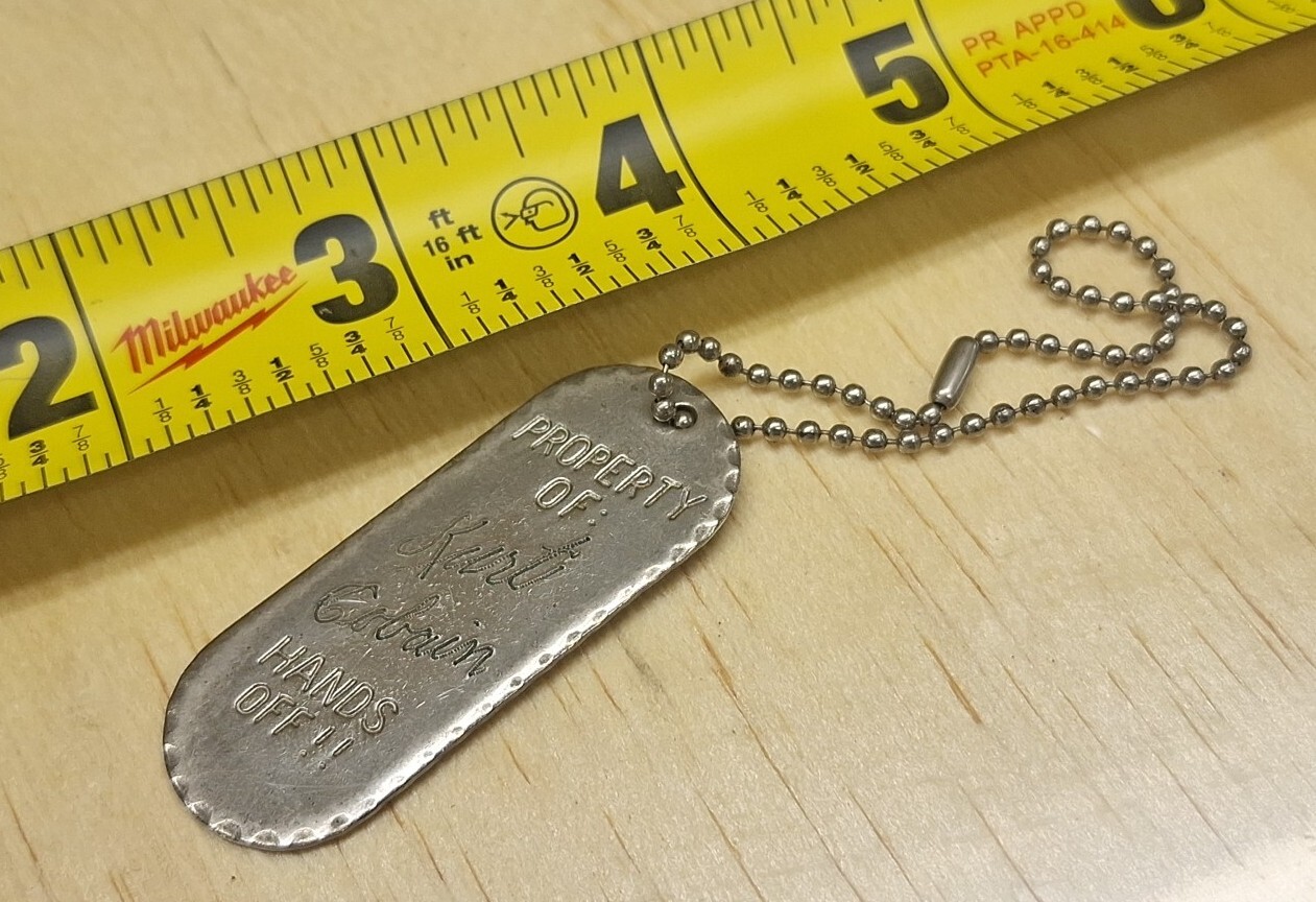 Nirvana Kurt Cobain Signed? Keychain Dog Tag Guitar Pick 90’s Grunge