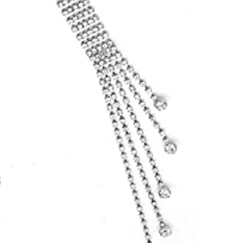 Abito donna strass cintura vita glitter catena cristallo fascia vita jeans - Foto 3 di 9