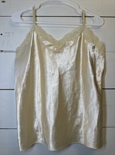 Vintage Cinema Etoile Beige Sleeveless Adjustable Night gown
