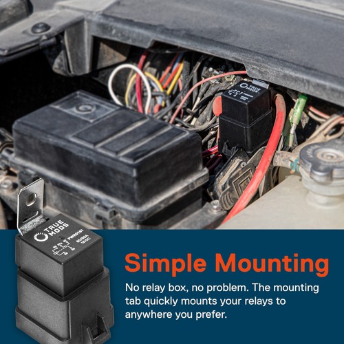SPDT 5-Pin 12V 60/80A Automotive Bosch Style Waterproof Relay Kit for Boat Auto - 第 5/9 張圖片