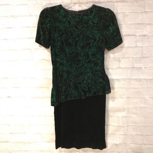Vintage 1980's Saks Fifth Avenue Velvet 