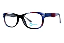 NEW MODERN OPTICAL IMMEDIATE BLACK NAVY AUTHENTIC EYEGLASSES FRAMES 52MM RX