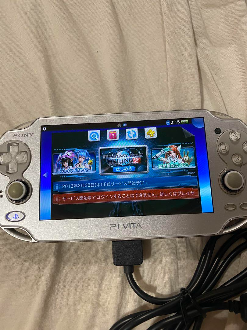 Sony PCH-1000 Playstation PS Vita Ice Silver PCHJ-10007 Phantasy