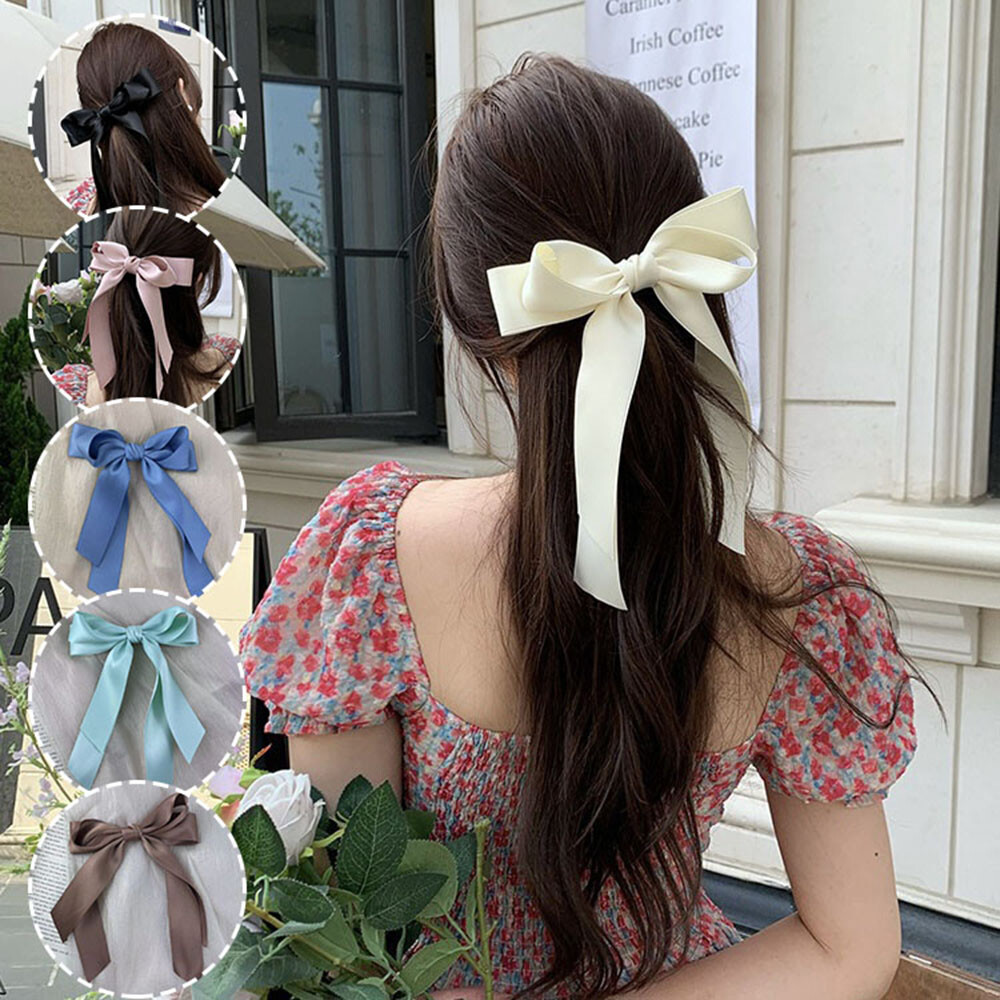 Ribbon Bows Hairpins Set 6Pcs/Set Bow Hair Clip Hair Accessories All Match DIY