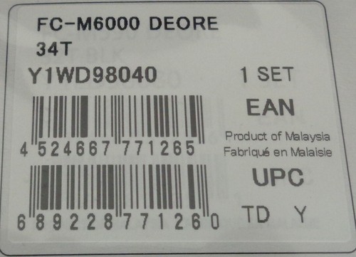 Shimano Deore FC-M6000 Kettenblatt 2x10-Gang - 34/24 - 36/26 - 38/28 - Bild 20 von 26