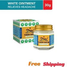 30g Tiger Balm (White) Mild Strength Pain Relief Ointment Head Aches Free Ship