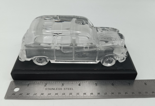 VINTAGE 24% LEAD CRYSTAL AUSTIN LONDON TAXI CAR MODEL. WITH BASE. WEST GERMANY - Picture 12 of 13