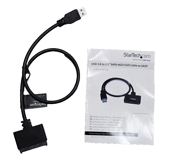 Cable Adaptador Disco Duro StarTech USB 3.0 a 2.5" SATA III con UASP USB3S2SAT3CB Foto 4 de 4