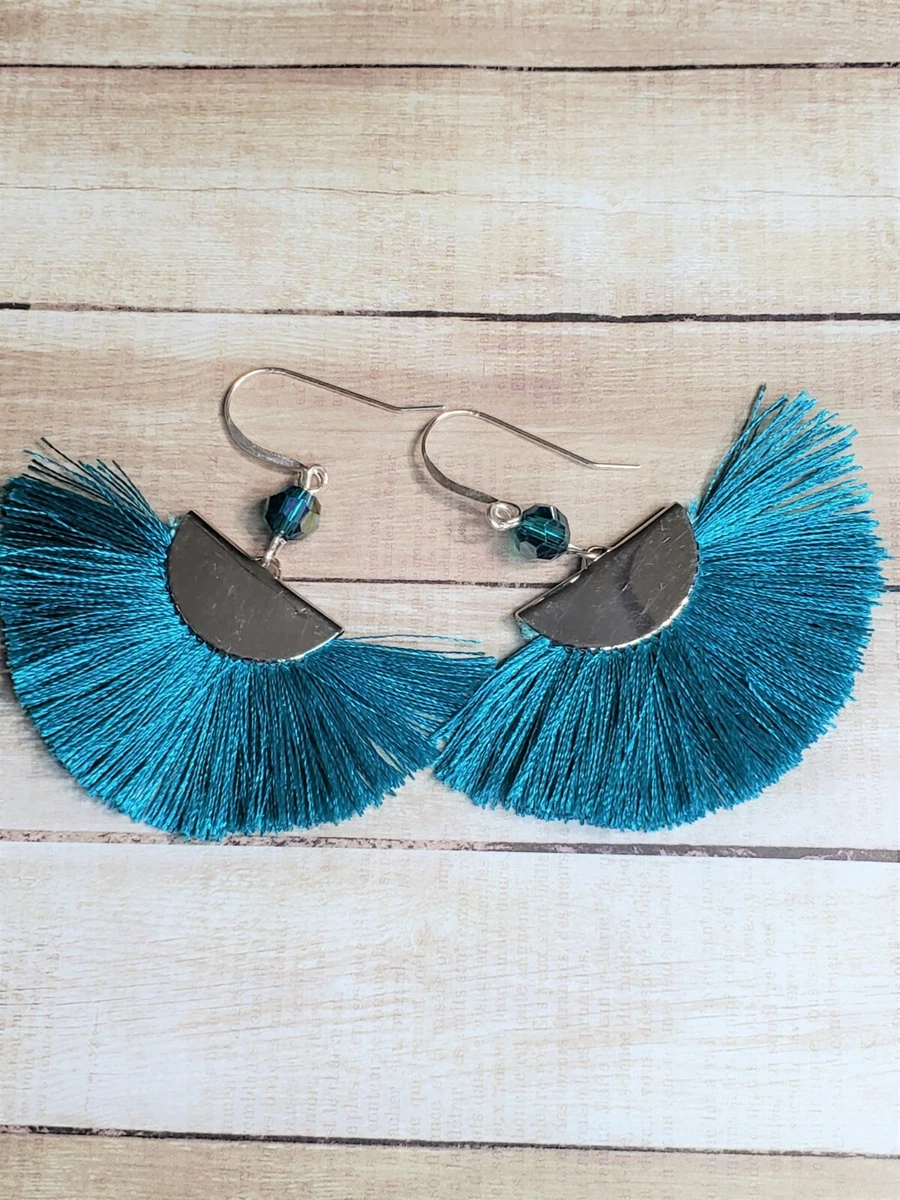 Crystal fan hotsell earrings