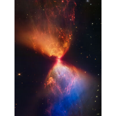 NASA James Webb Teleskop Feurige Sanduhr Neuer Stern Protostern Leinwandbild 18 x 24