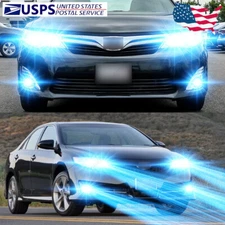 For Toyota Camry 2007-2014 - 8000K LED Headlight + Fog Light Combo 6x Bulbs Kit