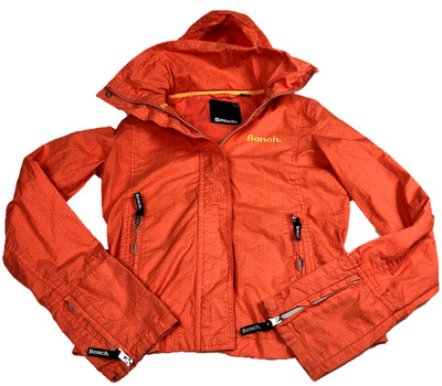 Bench Windbreaker Jacket Women S Size Small S Pink Orange Hooded