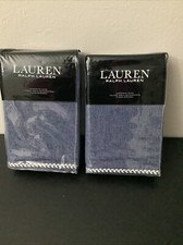 Lauren Ralph Lauren Arielle Feather Stitch European Shams 150 Each NIP Set Of 2