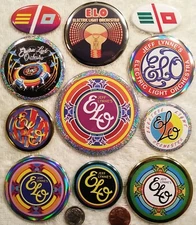 ELO PIN BUTTON LOT 11 Electric Light Orchestra Jeff Lynne Christmas Cyber Gift