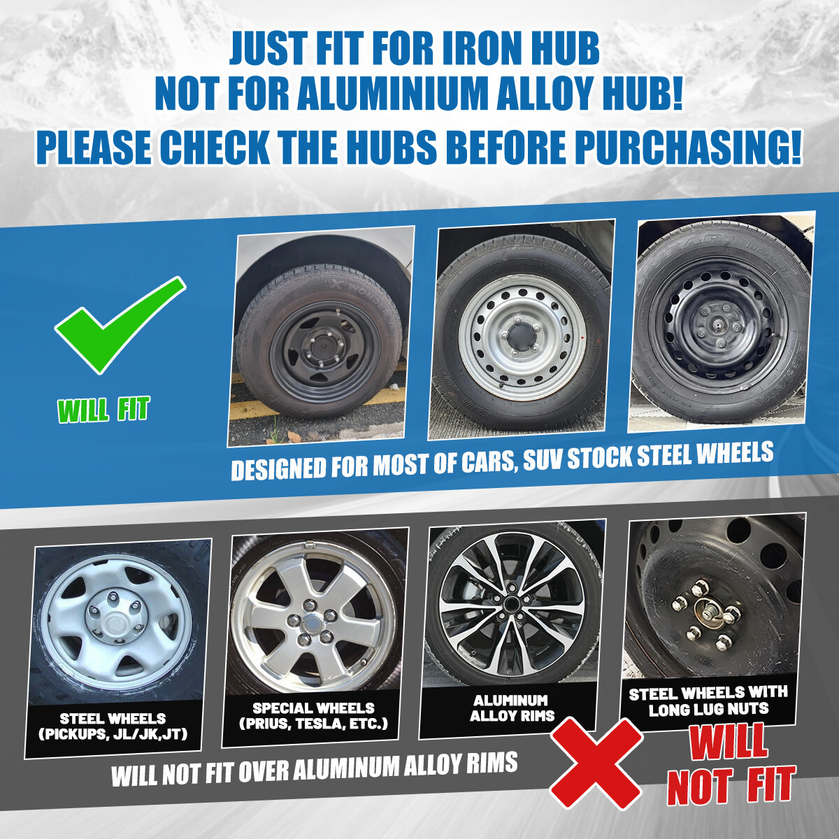 15 Inch Wheel Covers Trim Ring R15 Snap On Hubcaps Silver&Black Lacquer Hub Caps