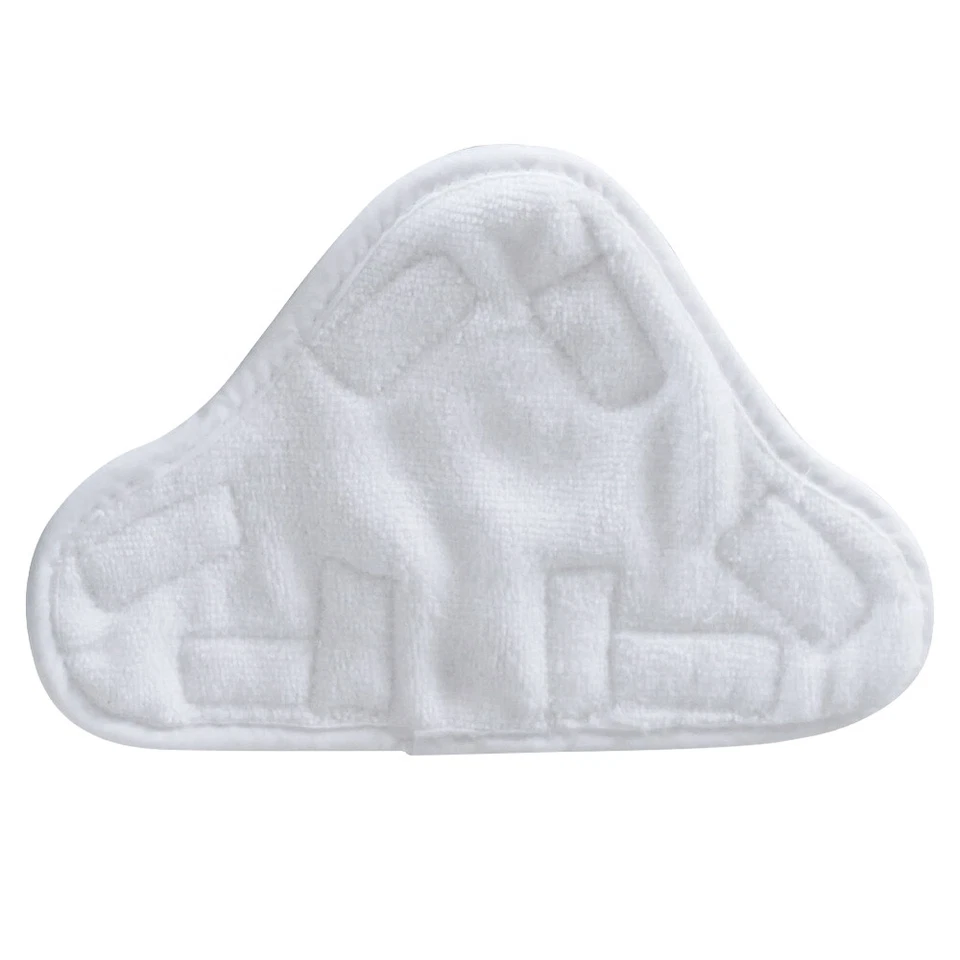 10PCS Stick On White Washable Cleaning Pads Microfiber For X5 Steam Mop H20 H2O