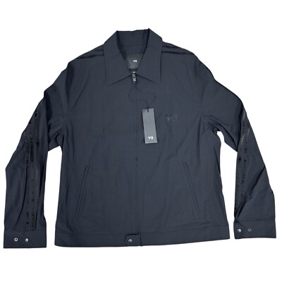 Adidas Y-3 Black Noir Full Zip Nylon Jacket, Size Large NWT IN4348