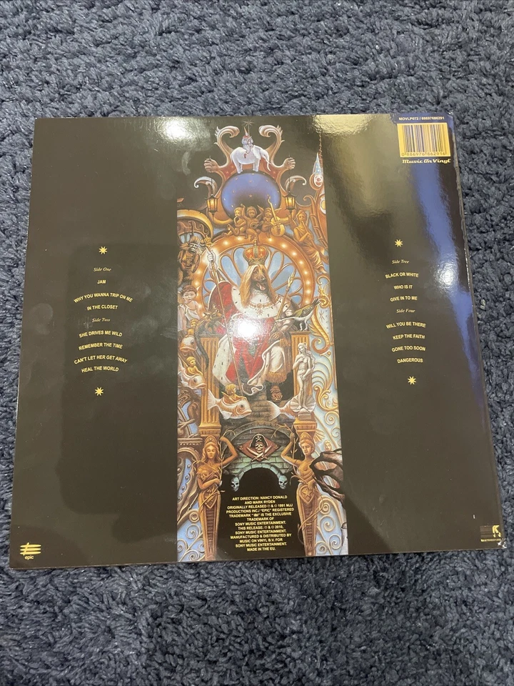 Michael Jackson Dangerous 2010 EU Music On Vinyl Rare MOVLP072 LP Records - image 2 of 4