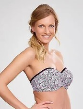 Strapless Bandeau Bikini Top Panache Nina Underwired Multiway Swimwear 1063 Aube