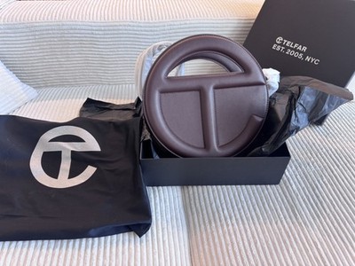 Telfar Round Circle Bag - Chocolate - Authentic 