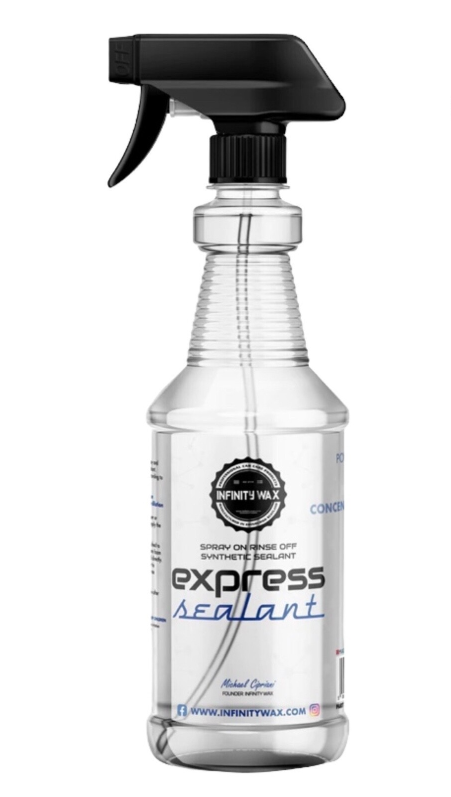 Infinity Wax Empty Pro Bottle With Label Express Sealant Refillable ICLEXPPB - Image 3