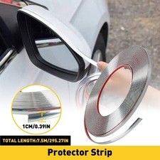 7.5m 1CM Chrome Trim Molding Strip Car Door Window Bumper Side Trime Protector
