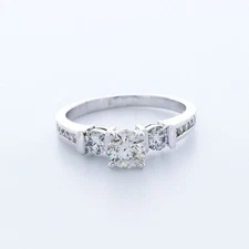 1.73ctw Natural Diamond I/SI1 Excellent Cut Round Brilliant 14K White Gold Prong
