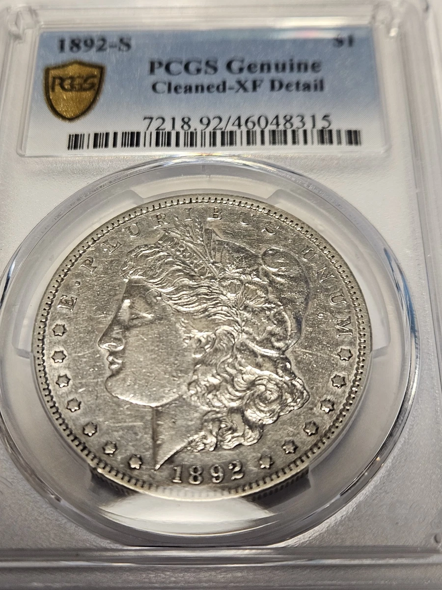 Circulated XF 45 Graded 1892 Year Morgan US Dollars (1878-1921