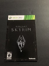 the elder scrolls v: skyrim xbox 360 Manual Only