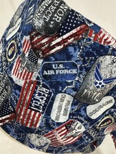 Men/Women Surgical Scrub Cap Air Force Awesome Cap 100 Cotton
