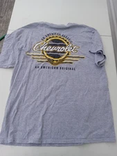  GM  CHEVROLET MENS T SHIRT SZ XL GREY 