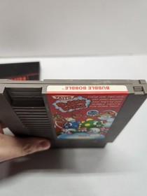TESTED Bubble Bobble w/Manual  (Nintendo NES, 1988) AUTHENTIC