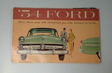 1954 Ford Dealer Brochure Customline Crestline Sedan Wagon 11-53 Detached Page