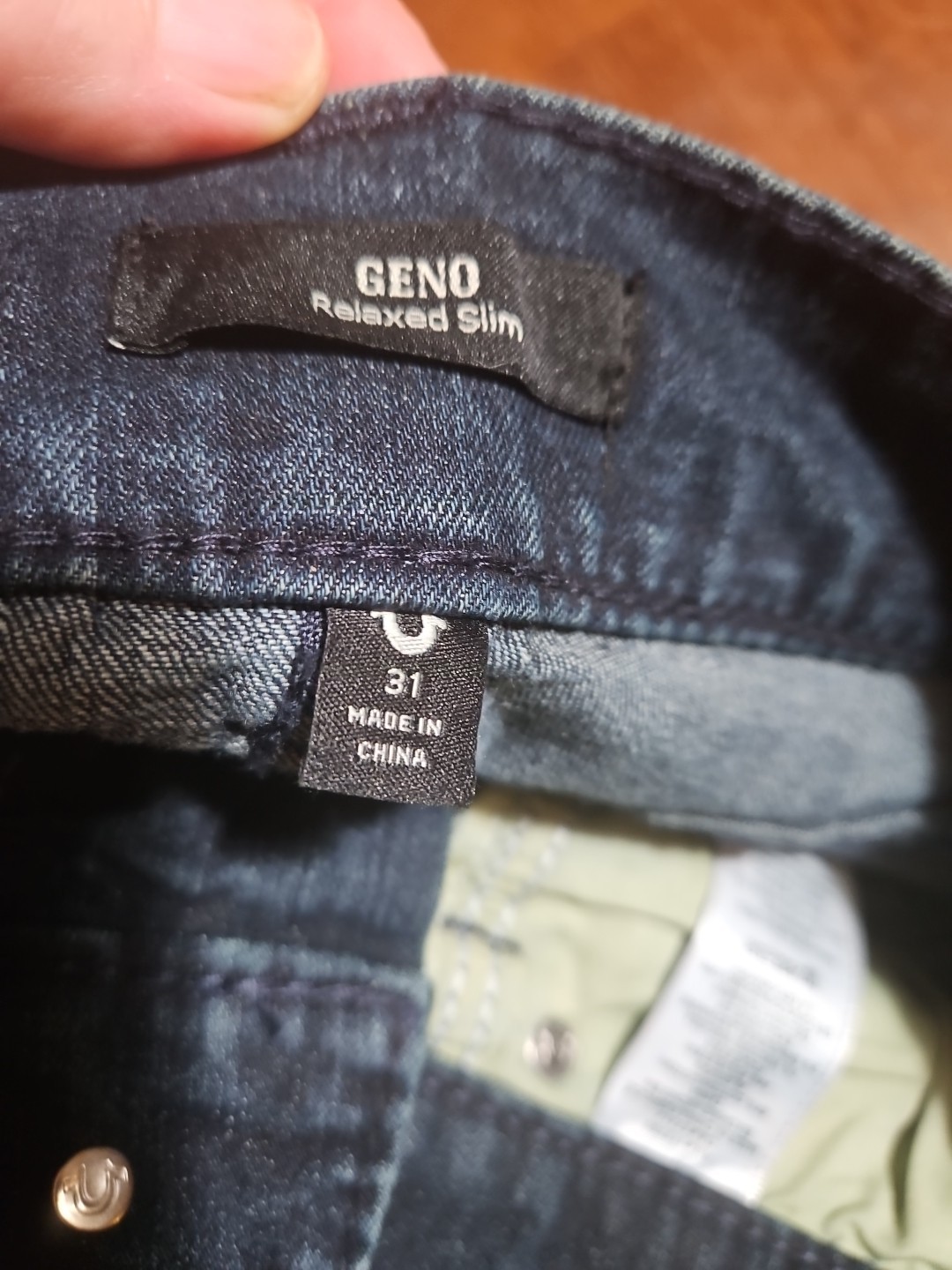 True Religion Geno Big T Jeans Men's 31x32 Relaxed Slim Fit New