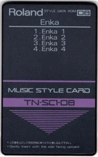 Roland Music Style Card TN-SC1-08 Style Data Rom 08 Enka E-5/E-20/E-30/E-35