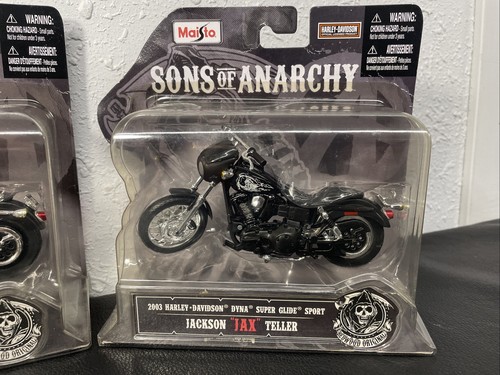 Maisto Sons of Anarchy Harley Davidson 1/18 Motorcycles Samcro Jax, Clay & Opie - Picture 2 of 10