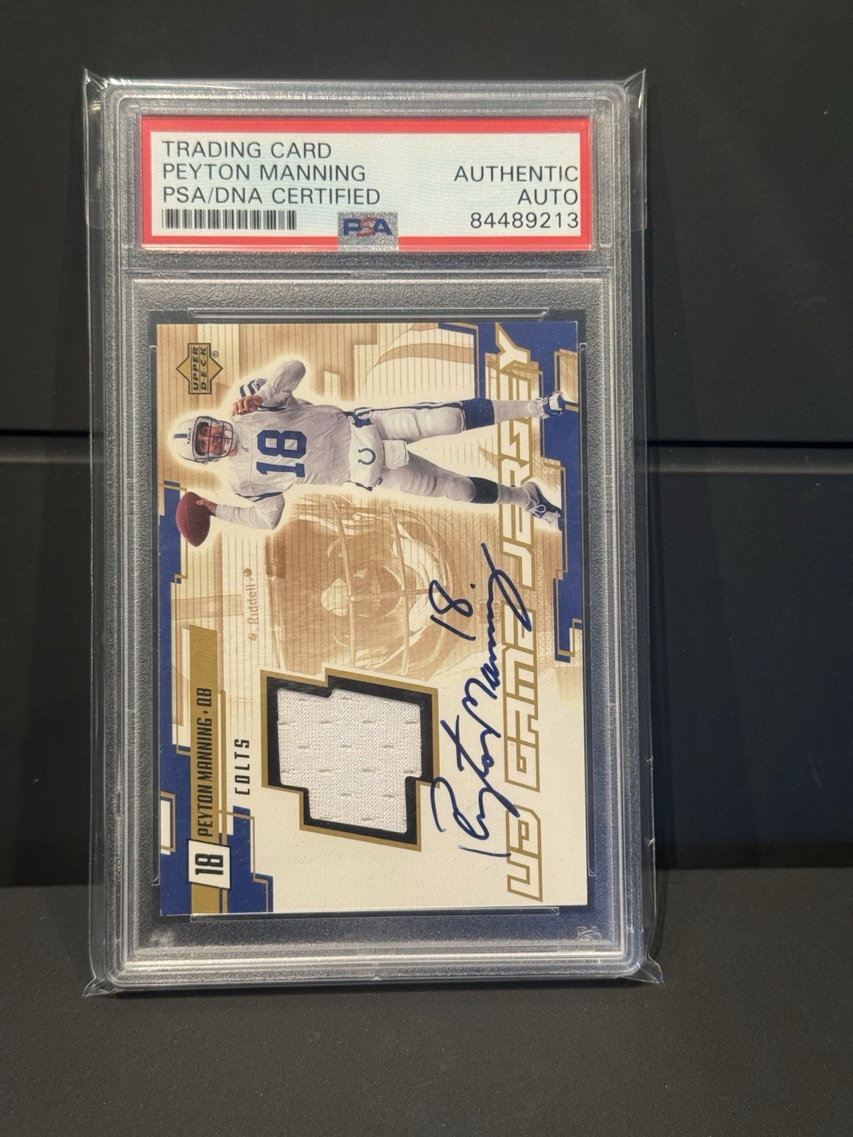 Peyton Manning Pm-A UD Game Jersey view 1